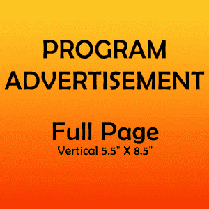 Program Ad - Full Page